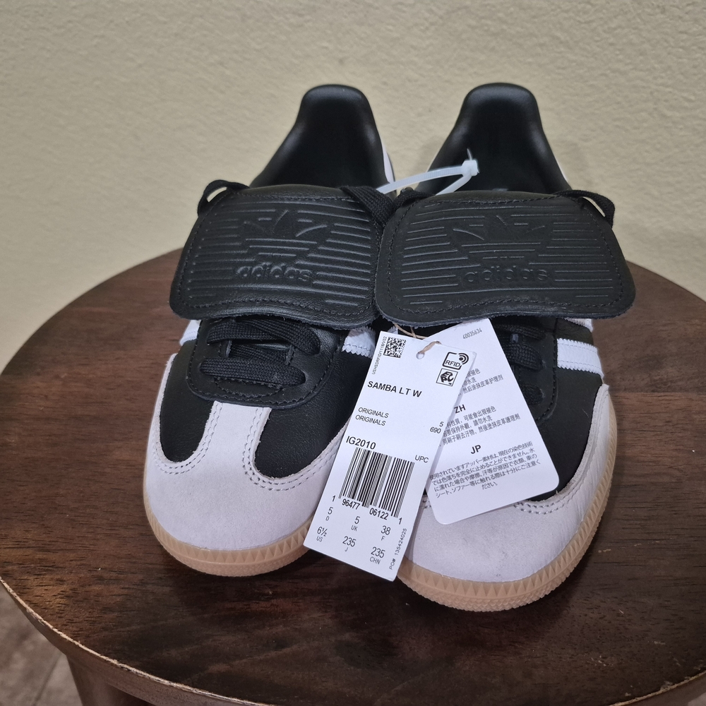 Adidas Kids Black and White Sneakers